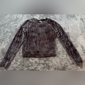 Lululemon All Aligned Long Sleeve✨Crushed Velvet Interstellar size 2 athleisure